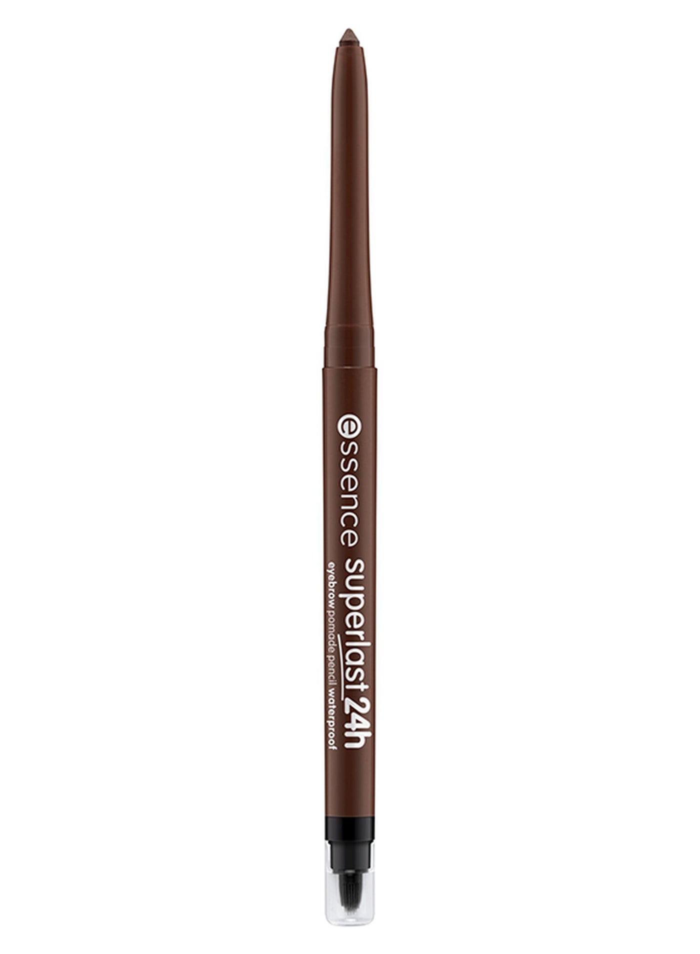 Super Last 24H Eyebrow Pomade Pencil Waterproof | 30 Dark Brown | Long Lasting Retractable Brow Pencil with Silicone Brush & Sharpener | Defines & Shapes Brows | Smooth Application | 0.31g Dark Brown 30