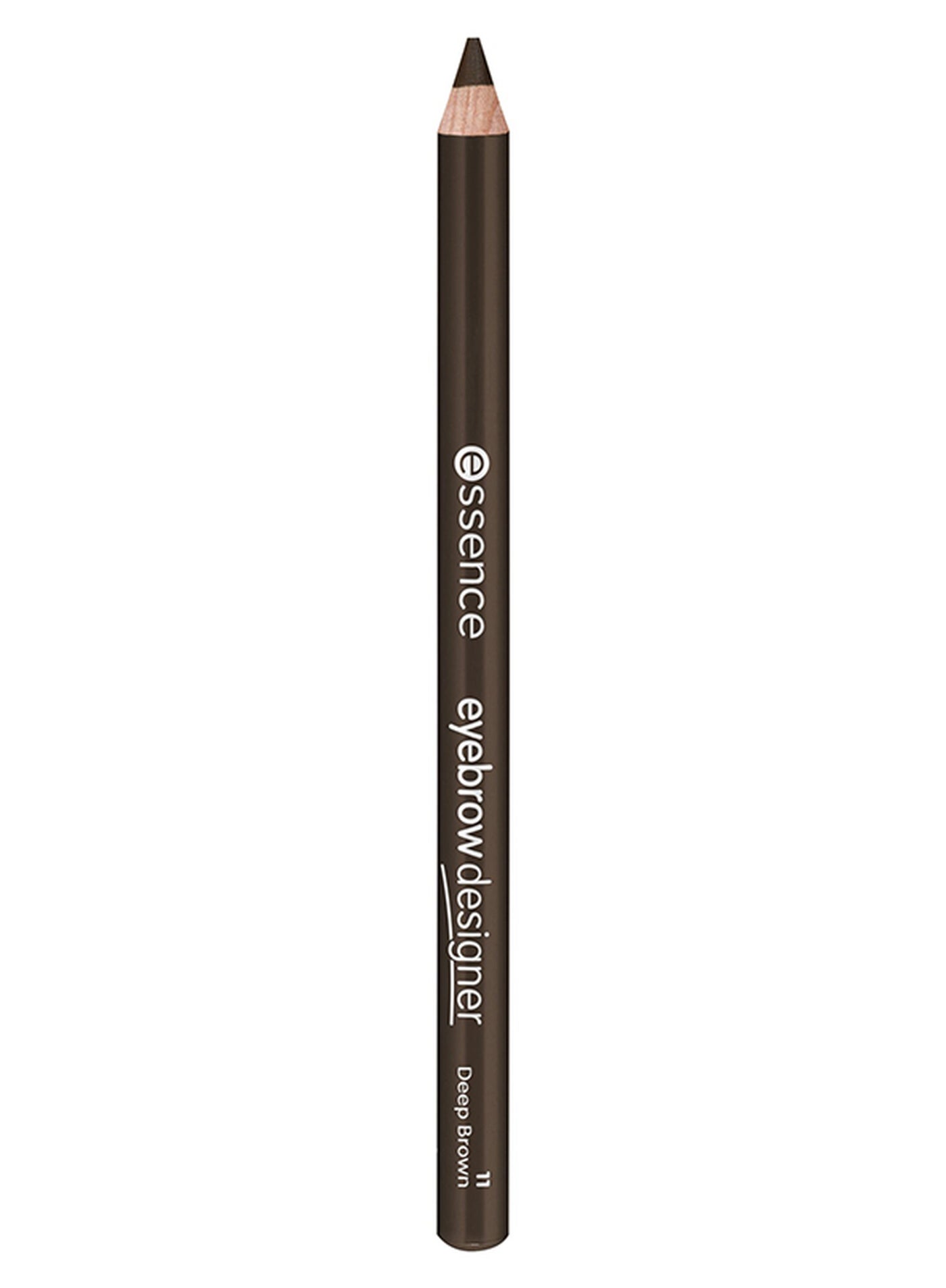 Eyebrow Designer | 11 Deep Brown | Smooth Application | Natural Finish | Defines & Shapes Brows | With Built-In Brush | Long Lasting | Easy To Use Brow Pencil Deep Brown 11