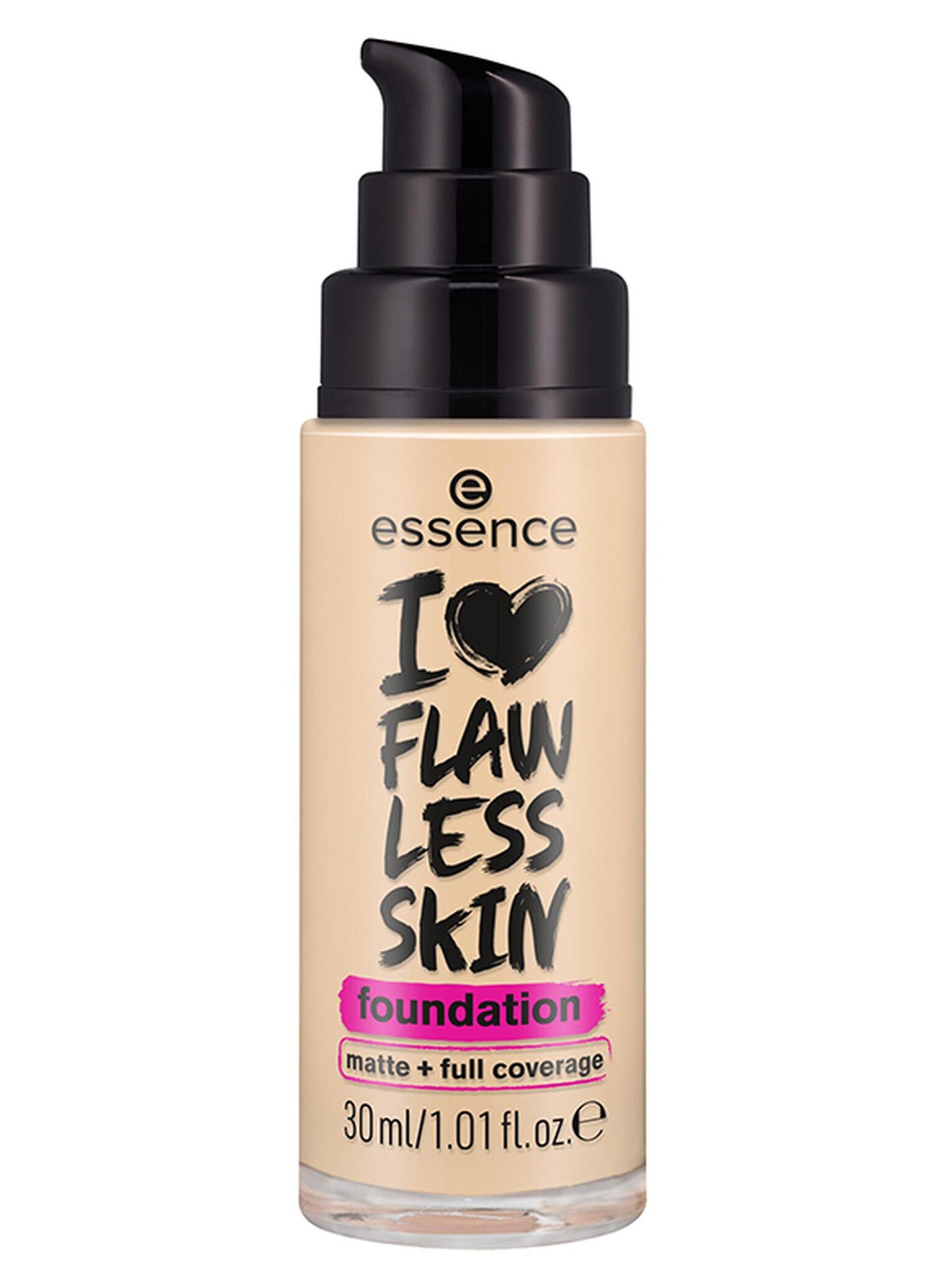 I Love Flawless Skin Foundation | No. 30 Dark Porcelain | Long Lasting Matte Finish | High Coverage | Vegan Oil-Free | SPF 20 with UVA & UVB Filter | Perfume-Free | 30 ml Dark Porcelain 30