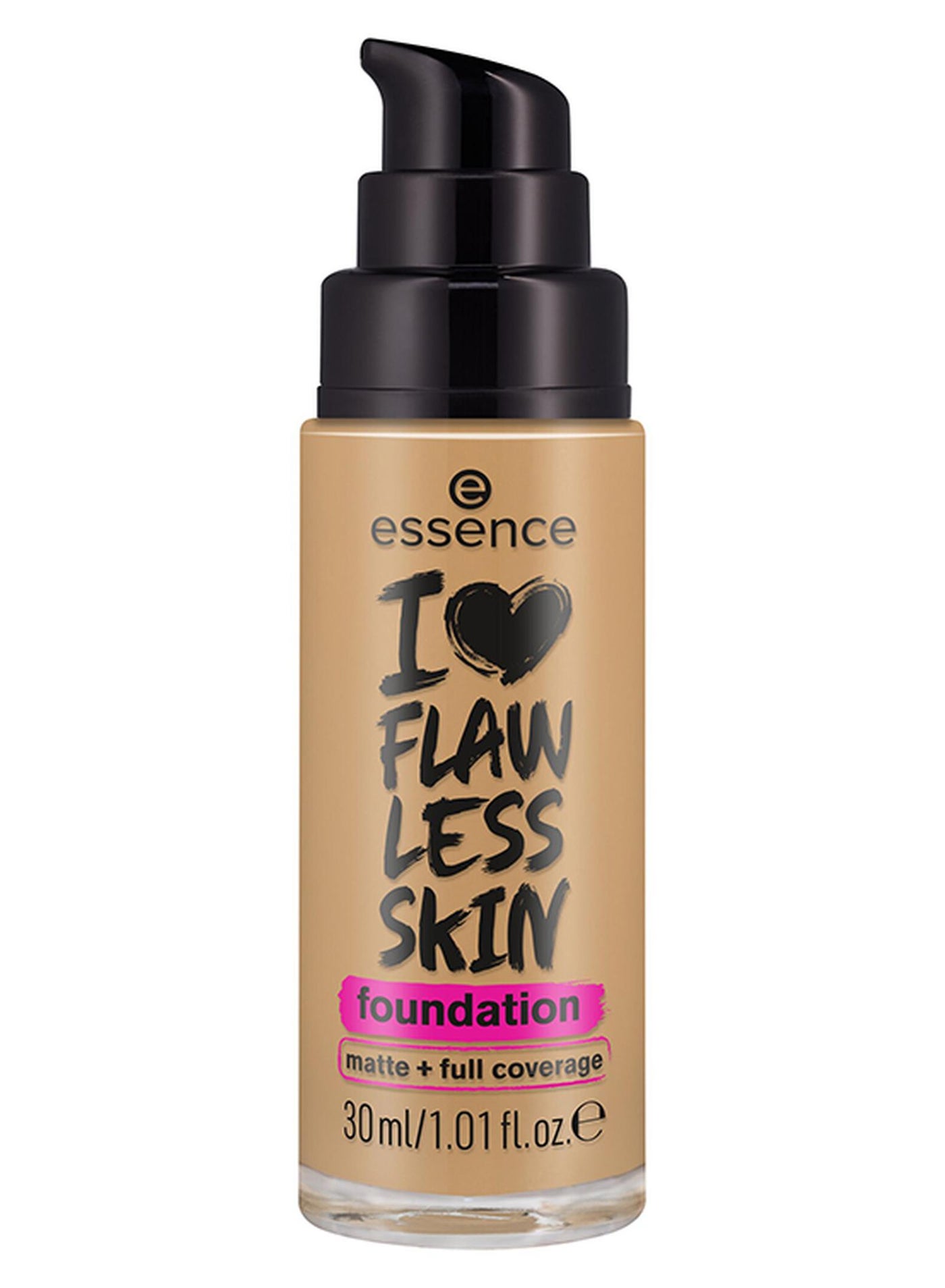 I Love Flawless Skin Foundation | No. 90 Dark Sand | Long Lasting Matte Finish | High Coverage | Vegan Oil Free | SPF 20 with UVA UVB Filter | Perfume Free | Lightweight Formula | 30ml Dark Sand 90
