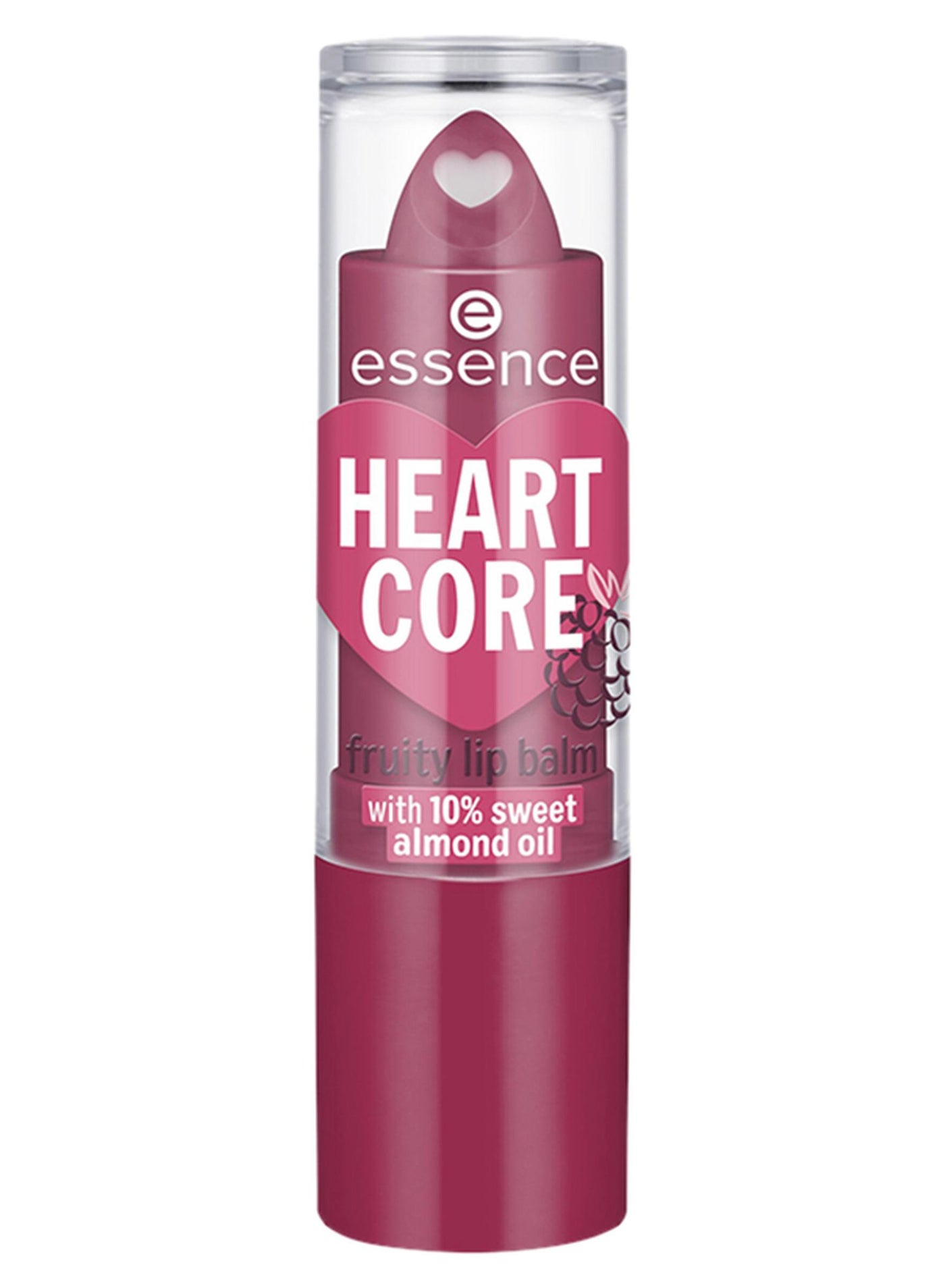 Heart Core Fruity Lip Balm | 05 Bold Blackberry | Nourishing Hydrating Vegan Lip Stick | Sheer Colour Changing Lip Care for Smooth Soft Lips | Pack of 1 (3g) 05Bold Blackberry