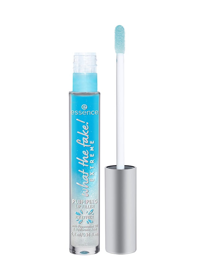What The Fake! Extreme Plumping Lip Filler | 02 Ice Ice Baby! | Instant Cooling & Shiny Finish | With Hyaluronic Acid & Peppermint Oil | Vegan & Cruelty Free Lip Gloss | 4.2ml 02 Ice Ice Baby!