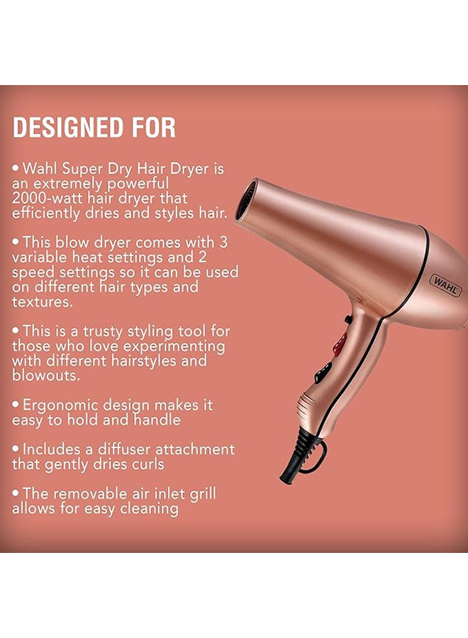 Super Dry Is An Extremely Powerful 2000W Hair Dryer Multicolour - image 3