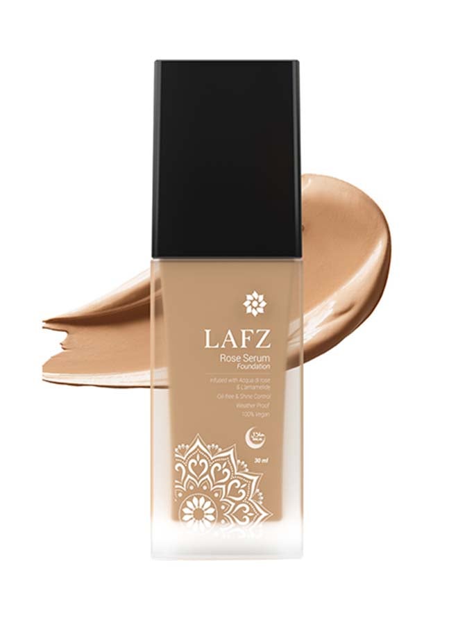 Hydrating Golden Beige Rose Serum Foundation Satin Matte Finish Weather proof Long Lasting Full Coverage Golden Beige