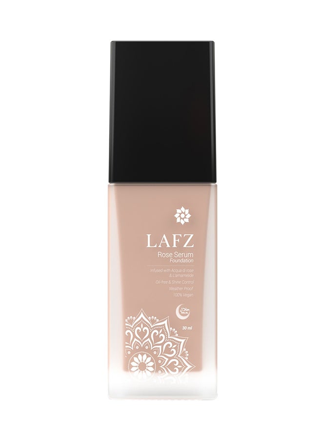 Hydrating Rose Serum Foundation Satin Matte Finish Ivory Nude