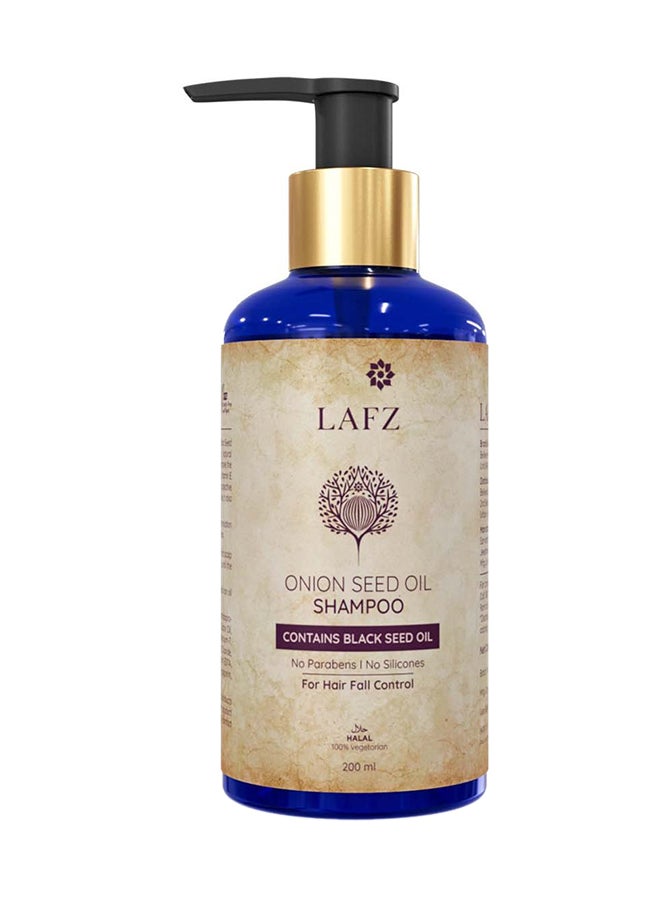 Onion Seed Oil Shampoo Hair Fall Control With Vitamin E And Red Onion Oil Extracts 200 Ml