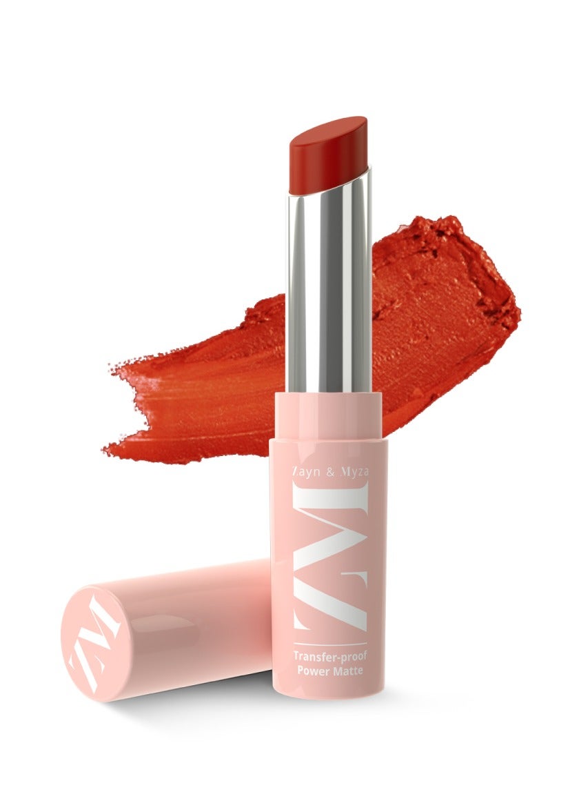 Transfer-Proof Power Matte Lipstick Tangerine Delight