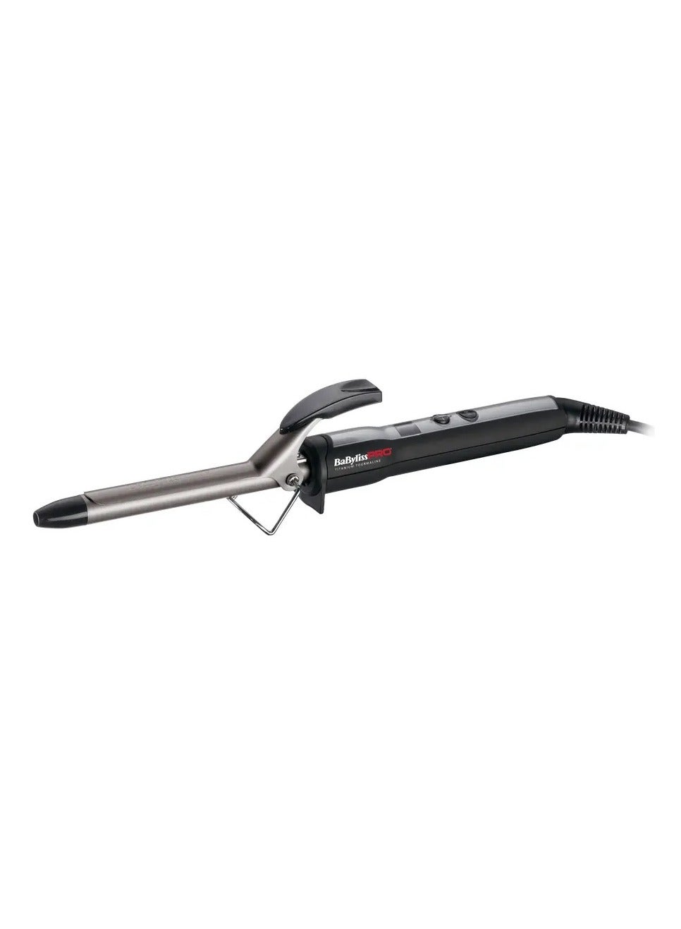BaBylissPRO 16mm Digital Curling Iron with Titanium-Tourmaline Technology | Fast Heat-Up & Adjustable Temperature | Curl Definer Wand for Smooth | Long-Lasting Defined Curls - BAB2271TTSDE Black