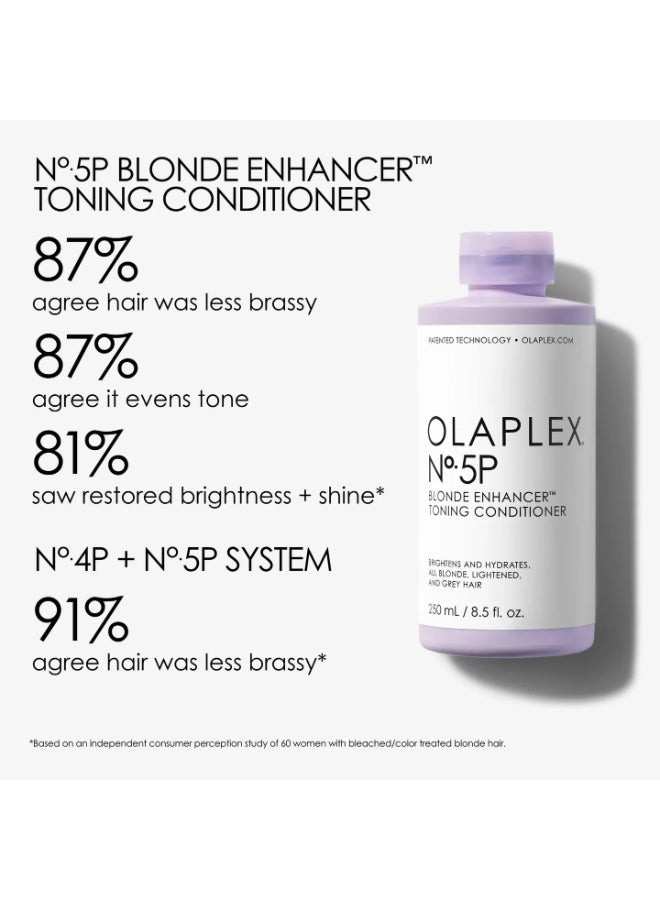 2-Pieces No.4P Blonde Enhancer Toning Shampoo Lavender And No.5P Blonde Enhancer Toning Conditioner Set Lavender 500ml - image 3