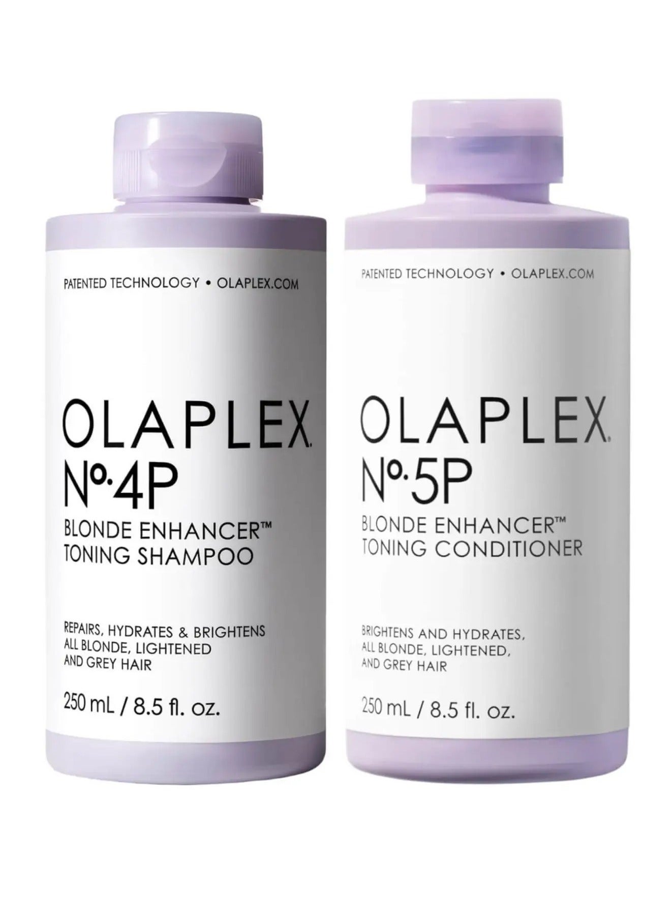 2-Pieces No.4P Blonde Enhancer Toning Shampoo Lavender And No.5P Blonde Enhancer Toning Conditioner Set Lavender 500ml