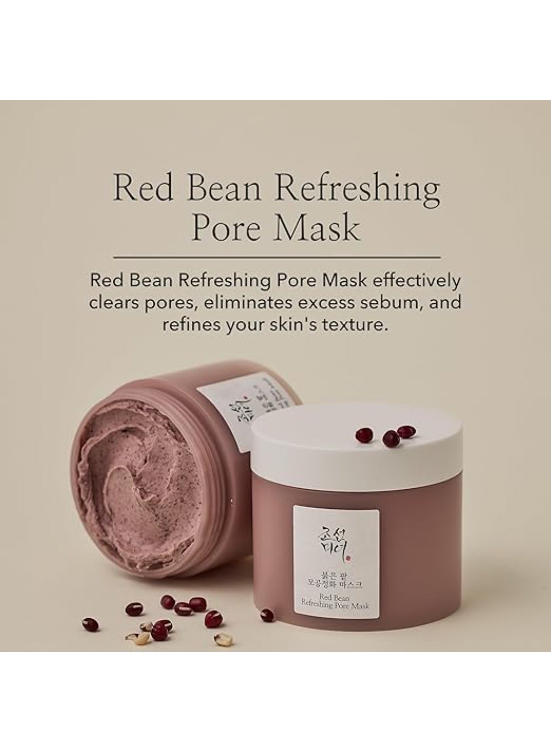 Red Bean Refreshing Pore Mask Red 140ml - image 2