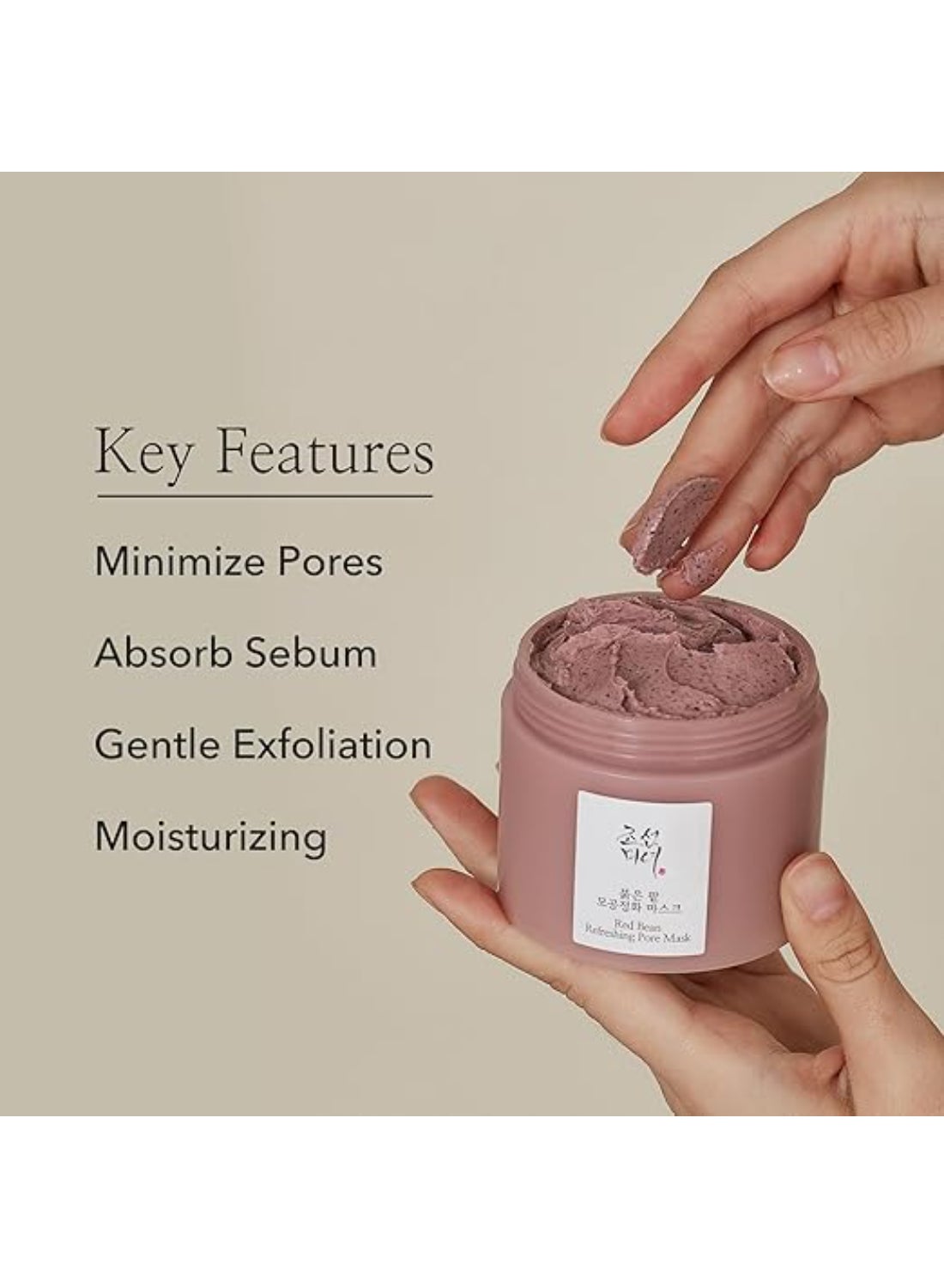 Red Bean Refreshing Pore Mask Red 140ml - image 4