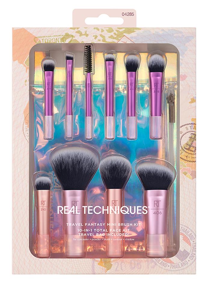 RT Travel Fantasy Mini Travel Brush Set Rust