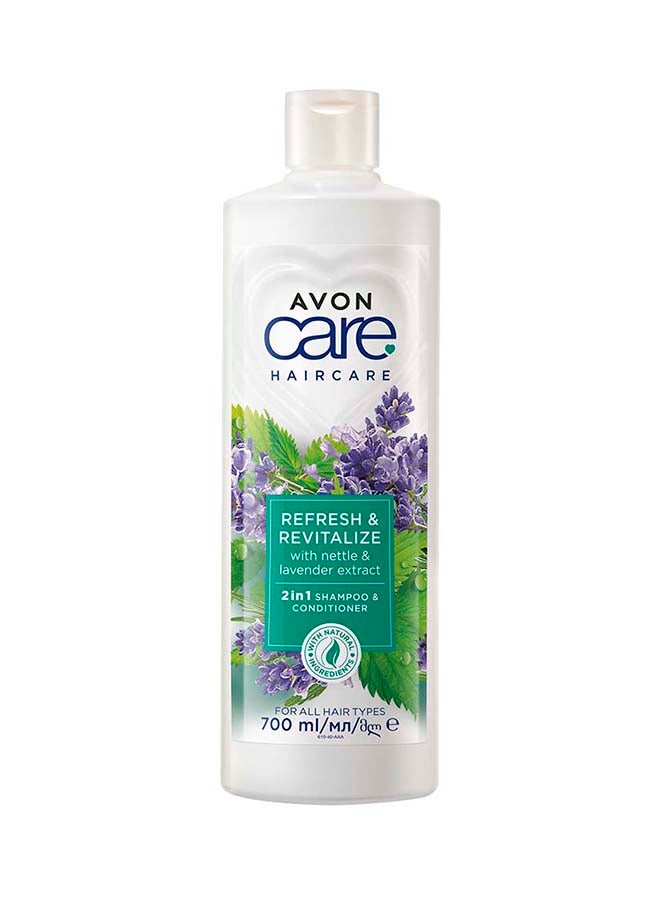Care Refresh, Revitalize 2 In 1 Shampoo And Conditioner Infused With Nettle, Lavender 700ml