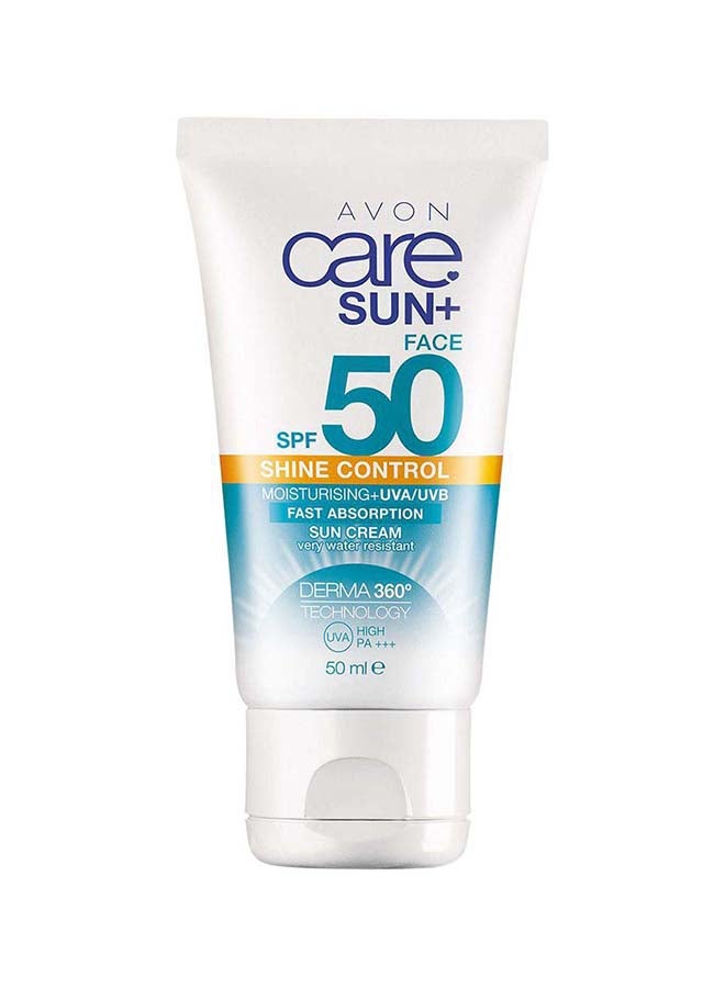 Care - Sun+ SPF 50 Shine Control Facial Sun Cream 50ml
