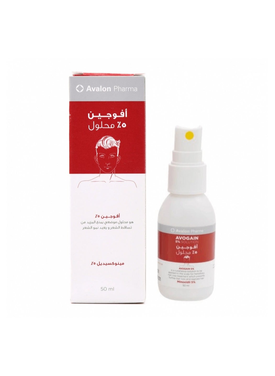 Avogen Spray 5% Minoxidil Topical Solution That Prevents Hair Loss And Regrowth 50ml