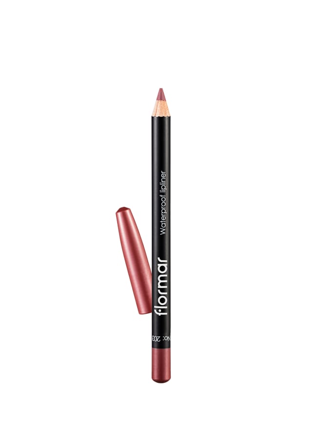 Waterproof Lipliner – 203 Subdued Pink – Blendable, Long-Wear, Waterproof, Precise Tip, Smooth 203-SUBDUED PNK