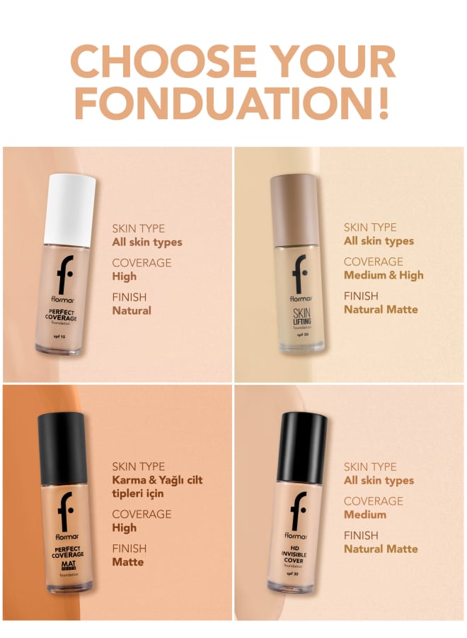 Perfect Coverage Mat Touch Foundation – 301 Soft Beige – Matte Finish Foundation, Oil-Control Effect, High Coverage Look, Smooth Skin Appearance 301-SFT BEIGE NP - image 5