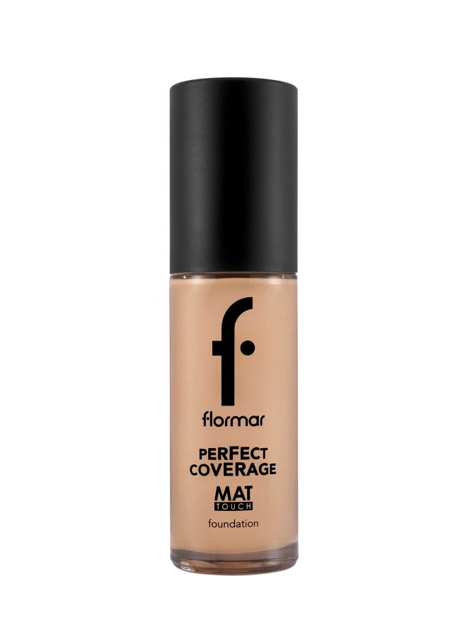 Perfect Coverage Mat Touch Foundation – 301 Soft Beige – Matte Finish Foundation, Oil-Control Effect, High Coverage Look, Smooth Skin Appearance 301-SFT BEIGE NP