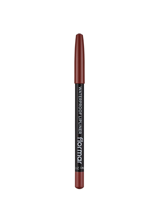 Waterproof Lipliner – 211 Classical Brown – Blendable, Long-Wear, Waterproof, Precise Tip, Smooth 211-CLSSCL BRWN - image 2