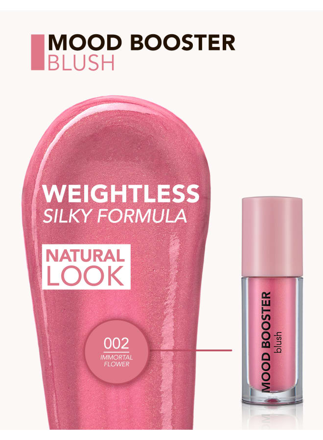 Mood Booster Blush – 002 Immortal Flower – Buildable Cream Blush, Radiant Finish, Soft Blendable Texture 002-IMMORTAL FLOWER - image 7