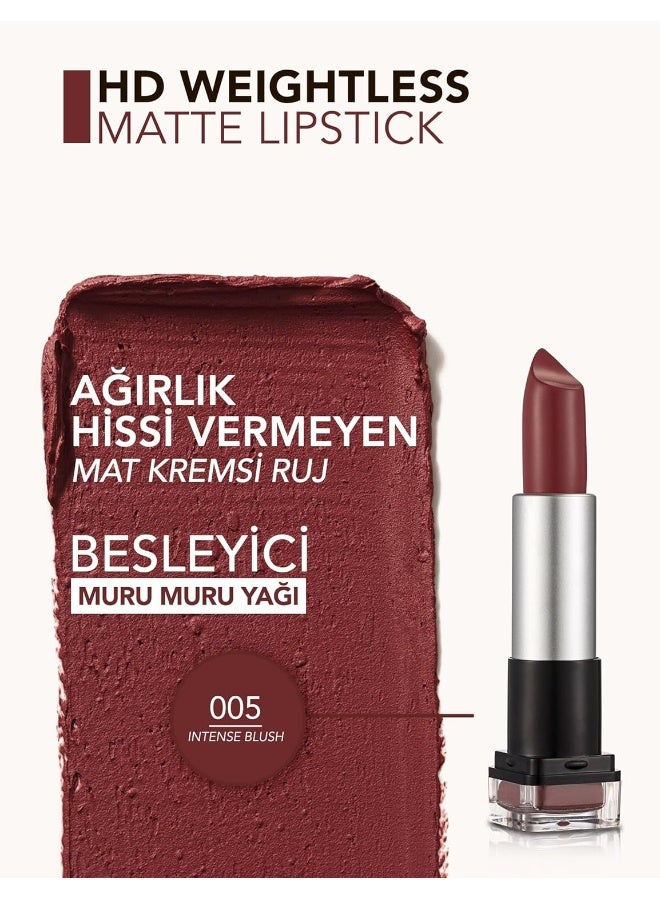 Weightless Matt Lipstick 05 Intense Blush - image 4
