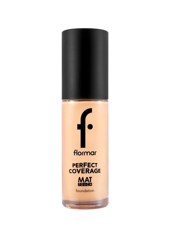Perfect Coverage Mat Touch Foundation – 306 Pastelle – Matte Finish Foundation, Oil-Control Effect, High Coverage Look, Smooth Skin Appearance 306-PASTELLE NP