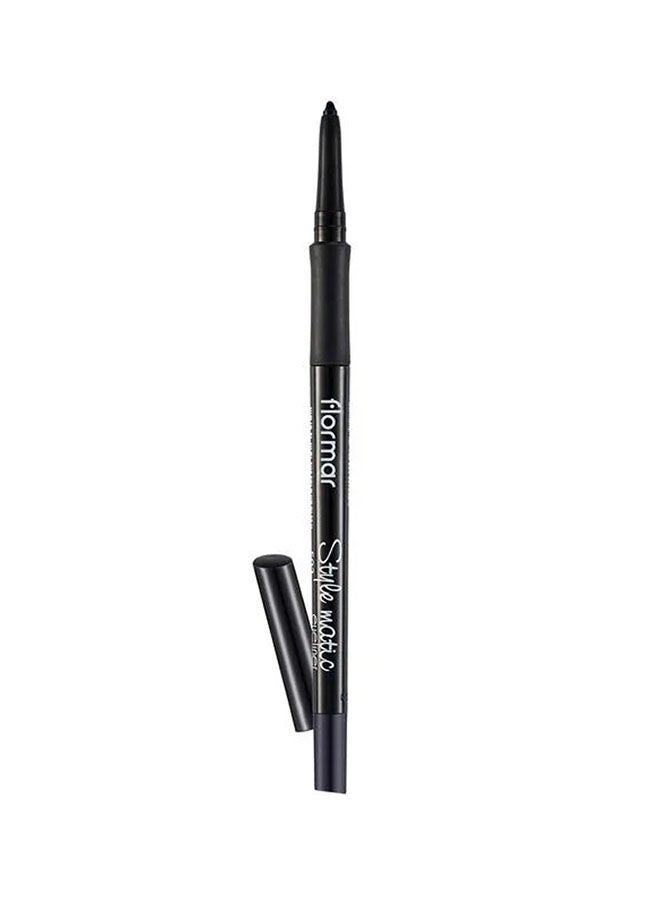 Stylematic Matte Finish & Waterproof Lift Eye Pencil S12 Midnight Blue