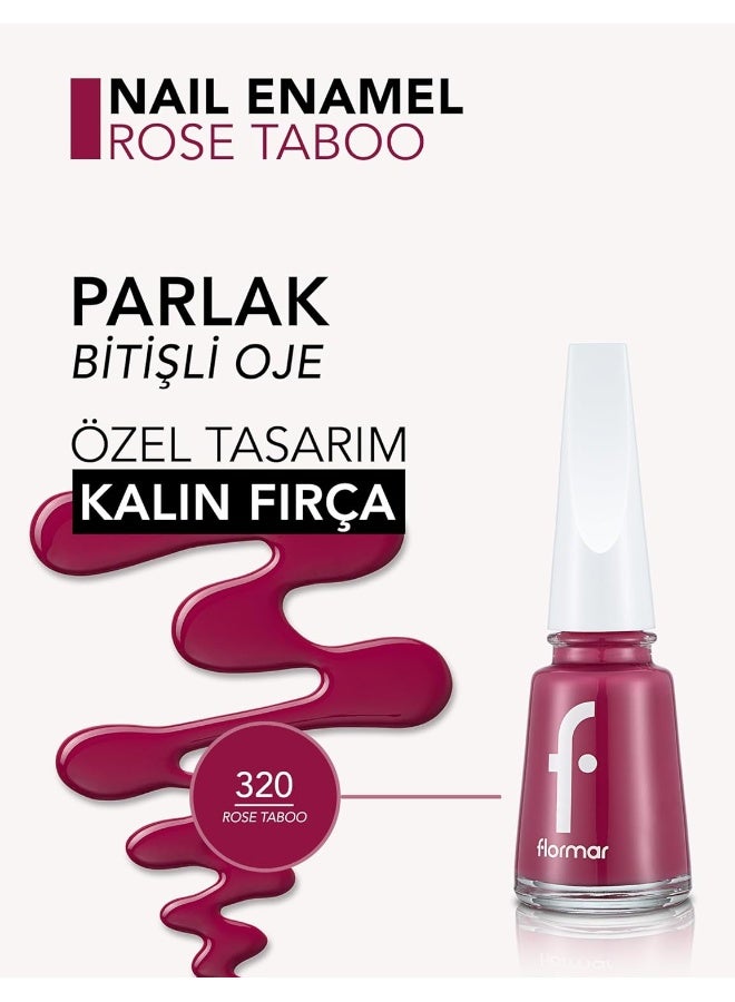 Full Color Nail Enamel 320 Rose Taboo New - image 5