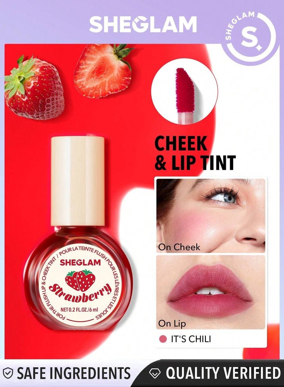 For The Flush Lip And Cheek Tint - It's Chili Pink