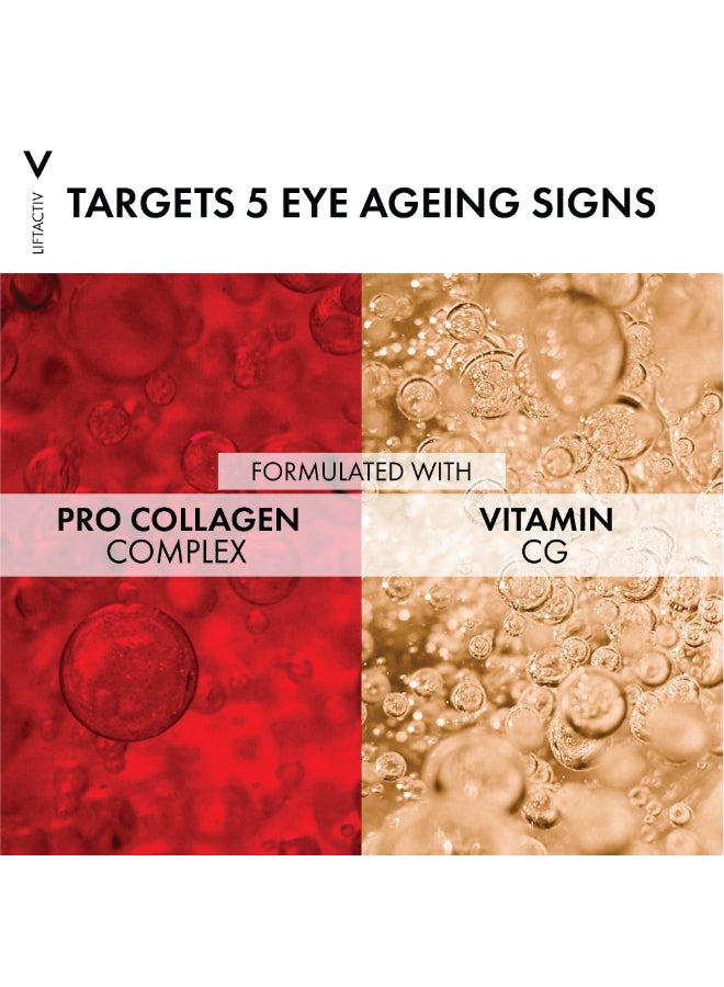 Liftactiv Collagen Specialist Eye Care Cream Anti-Ageing White 15ml - image 3