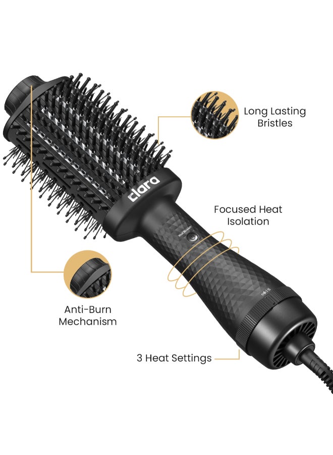 Hot Brush 2-In-1 Thermal Brush & Dryer Black - image 3