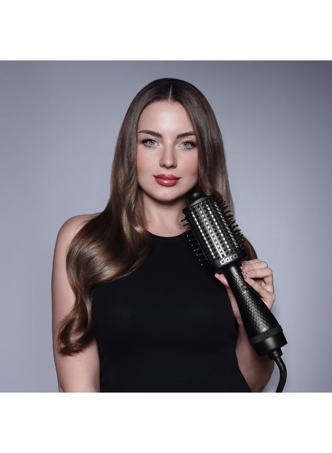 Hot Brush 2-In-1 Thermal Brush & Dryer Black - image 6