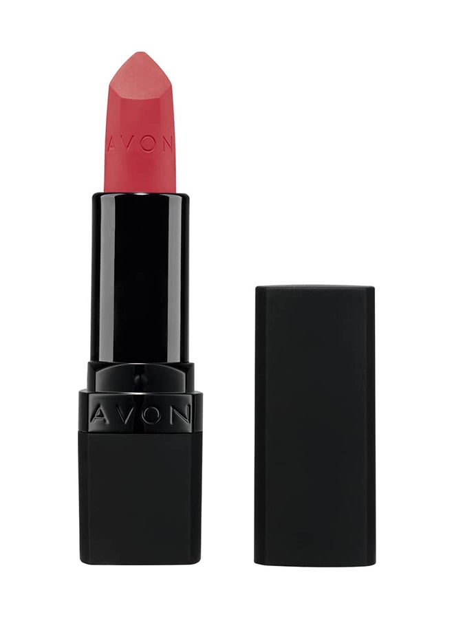Ultra Matte Pink Lipstick Flatters SPF15 Peach