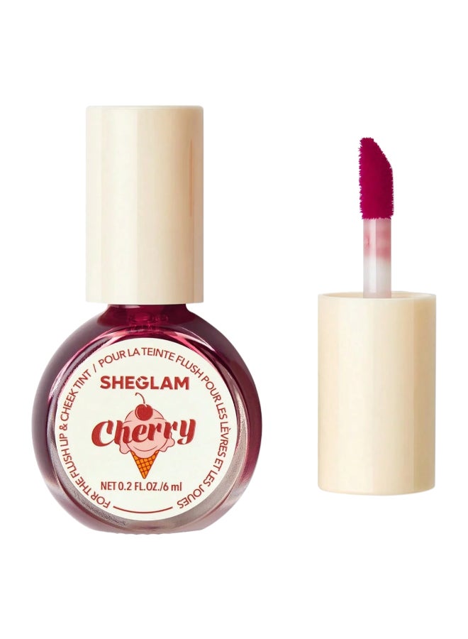 For The Flush Lip & Cheek Tint-Cherry Picked