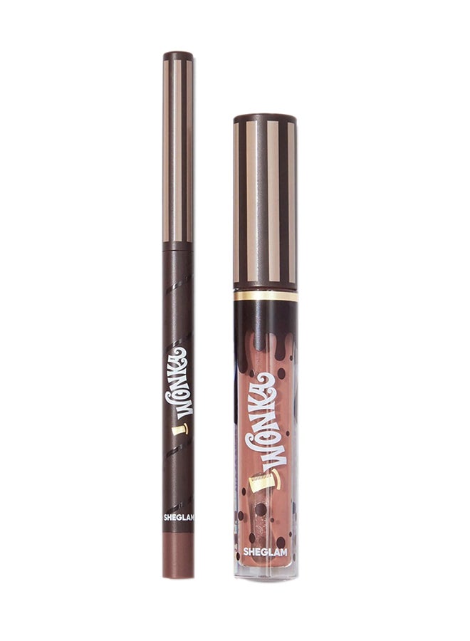 Willy Wonka Cocoa Kiss Lip Duo-Cookies N Milk