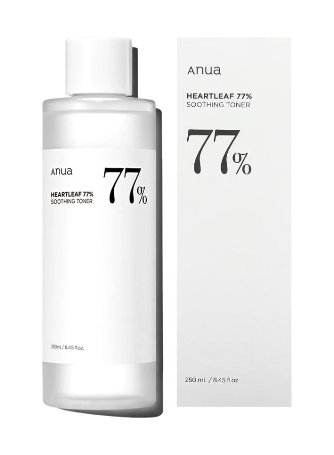 Heartleaf 77% Soothing Toner I pH 5.5 Trouble Care, Calming Skin, Refreshing, Hydrating, Purifying, Cruelty Free, Vegan,(250ml / 8.45 fl.oz.) 250ml