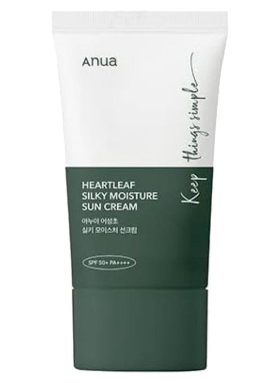 Heartleaf Silky Moisture Sunscreen SPF50+ PA++++ 50ml