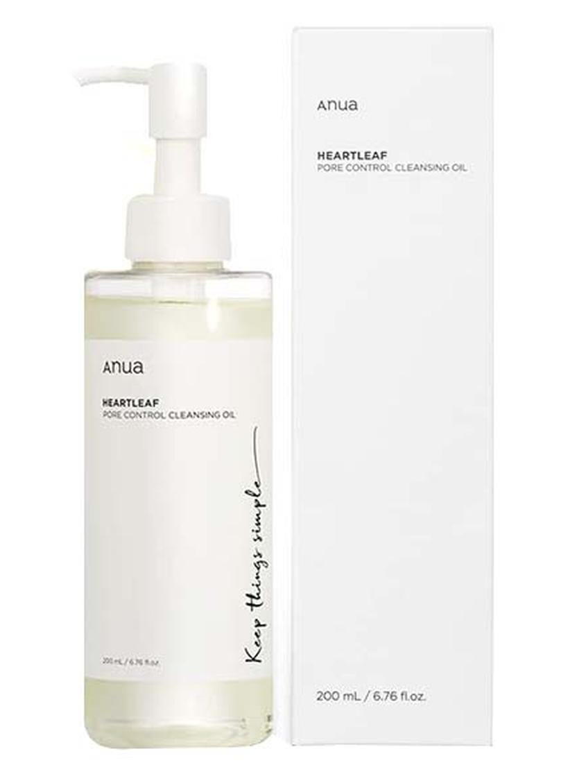 Heartleaf Pore Control Cleansing Oil, Oil Cleanser for Face, Makeup Blackhead Remover, Double Cleansing, Facial Cleanser, Mild Ingredients, Korean Skin Care 6.76 fl oz(200ml) 200ml