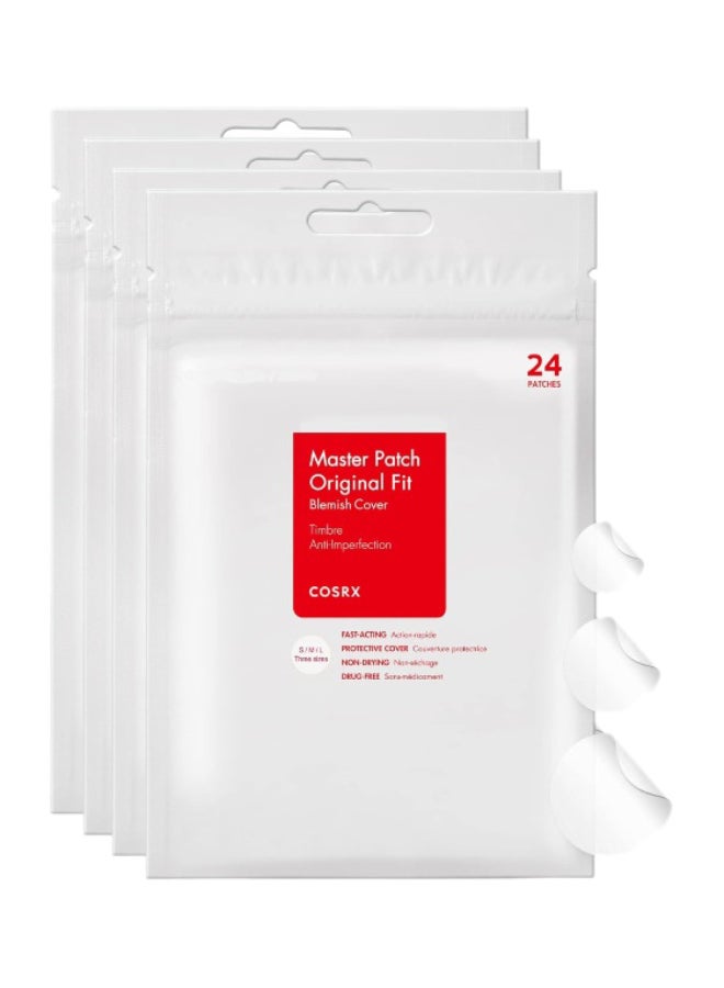 (Pack Of 4) Acne Pimple Master Patch, 4X24 Patches Packaging May Vary 4cm
