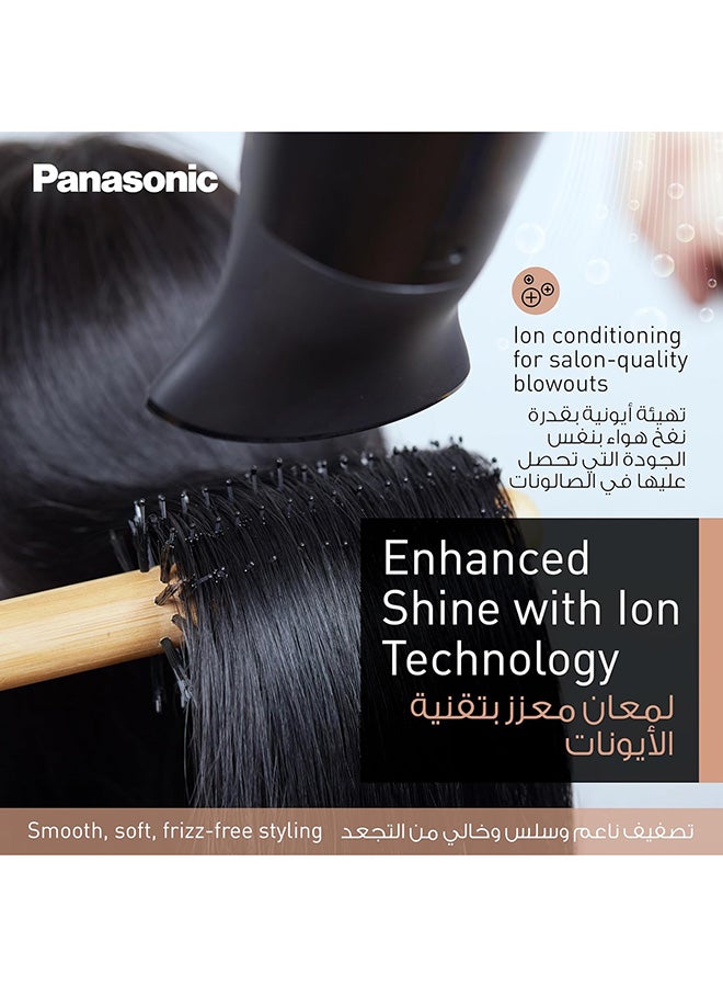 2300W Ionic Hair Dryer With Powerful Airflow, 6 Airflow Settings, Heat Protection And Concentrator Nozzle - Eh-Ne85-K685 Black - image 5