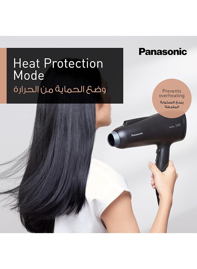 2300W Ionic Hair Dryer With Powerful Airflow, 6 Airflow Settings, Heat Protection And Concentrator Nozzle - Eh-Ne85-K685 Black - image 6