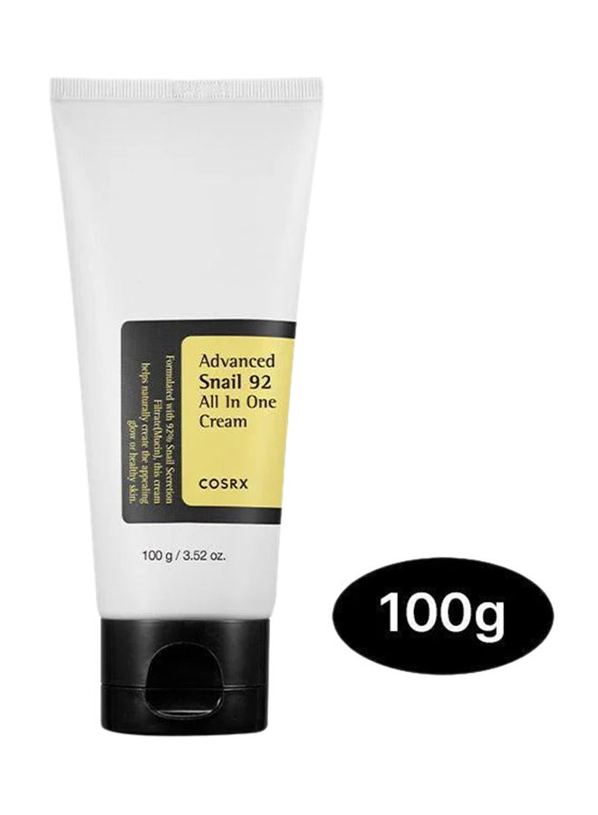 Advanced Snail 92 All-In-One Cream Moisturizer Enriched With 92% Of Snail Mucin To Give Skin Nourishment 100grams