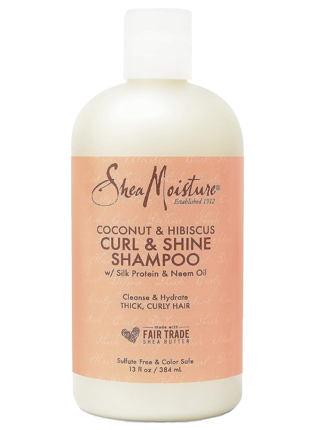 Curl And Shine Coconut Shampoo Coconut And Hibiscus For Curly Hair Paraben Free Shampoo 13 oz