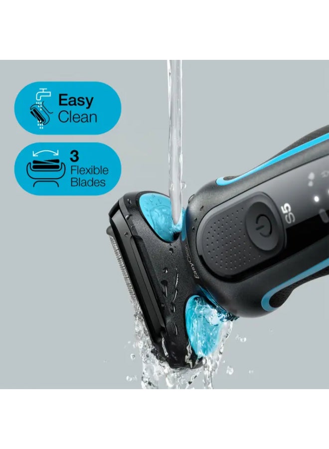 Series 5 Wet And Dry, Easy To Shave, Easy To Handle Shaver Mint / Blue - image 3