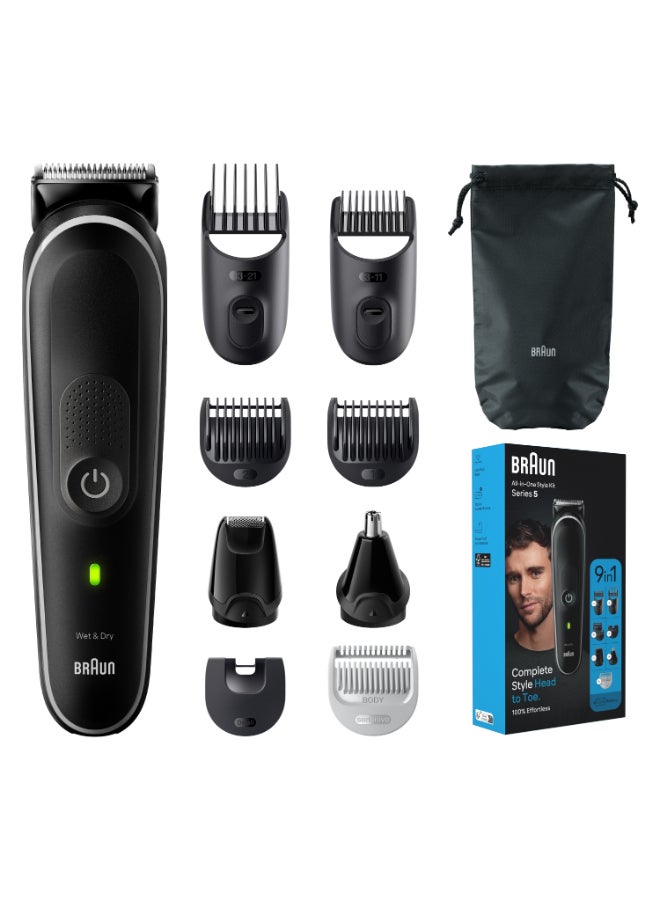 multi grooming kit MGK5410 – 9-in-1 trimmer for precision styling from head to toe. Grey - image 2