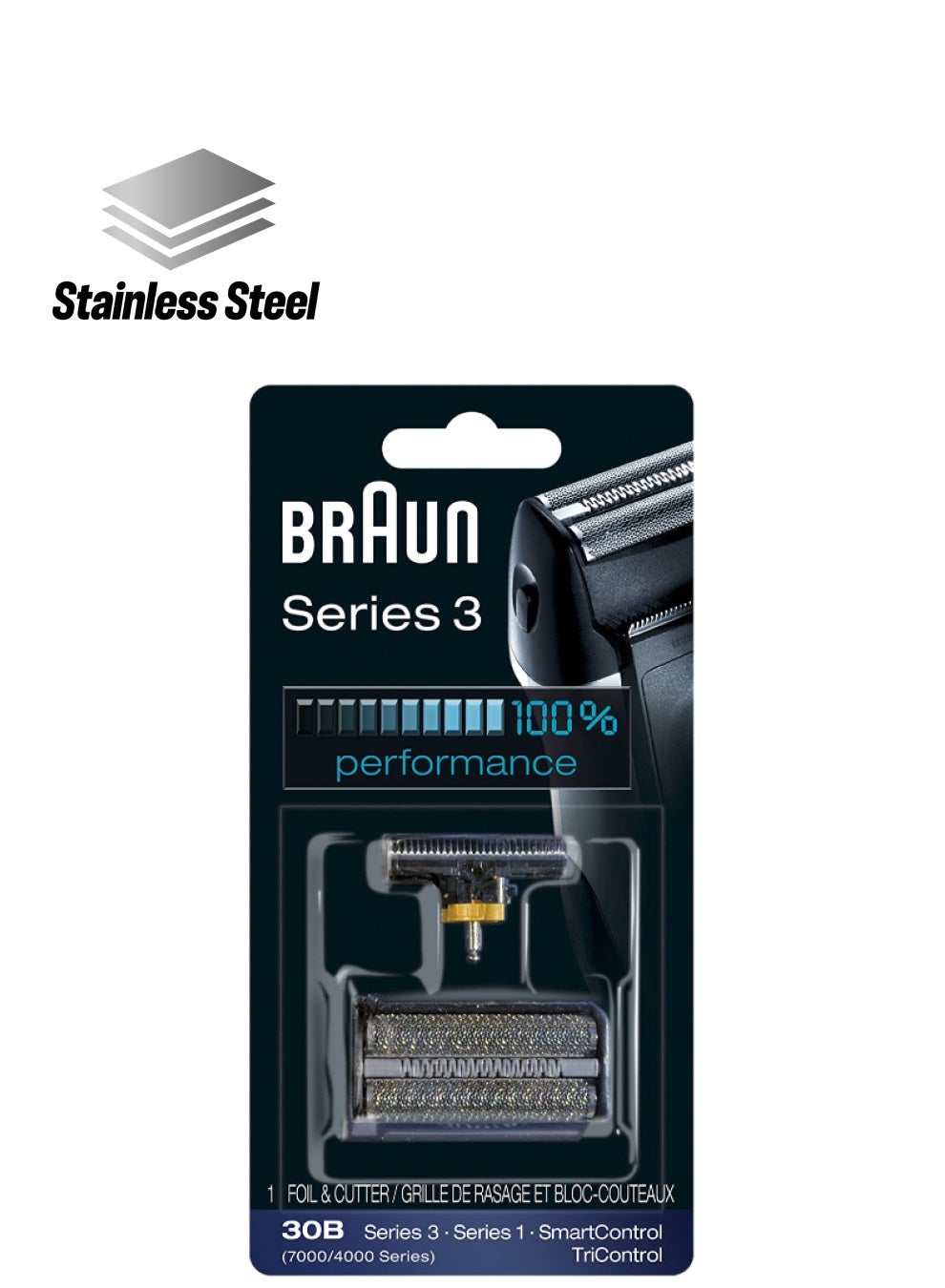 Series 3 Foil And Cutter . Series 3 (Older Generation), Series 1, Tricontrol Metal / Black