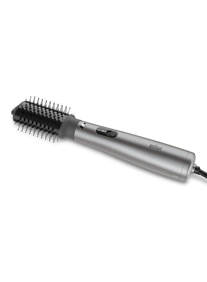 Air Styler, 1000W, Ionic Hair Dryer with Paddle Brush & Drying Nozzle, Volumizing, Straightening & Smoothing, Lightweight, 3 Styling Modes - BRAS430SDE Ionic Grey - image 3