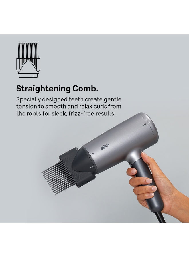 Hair Dryer Hd4.3 Ultimate Performance, Styling, Shine And Care, Htdc Motor, 2200 Watts, Electronic Touch Control Electro Grey - image 6