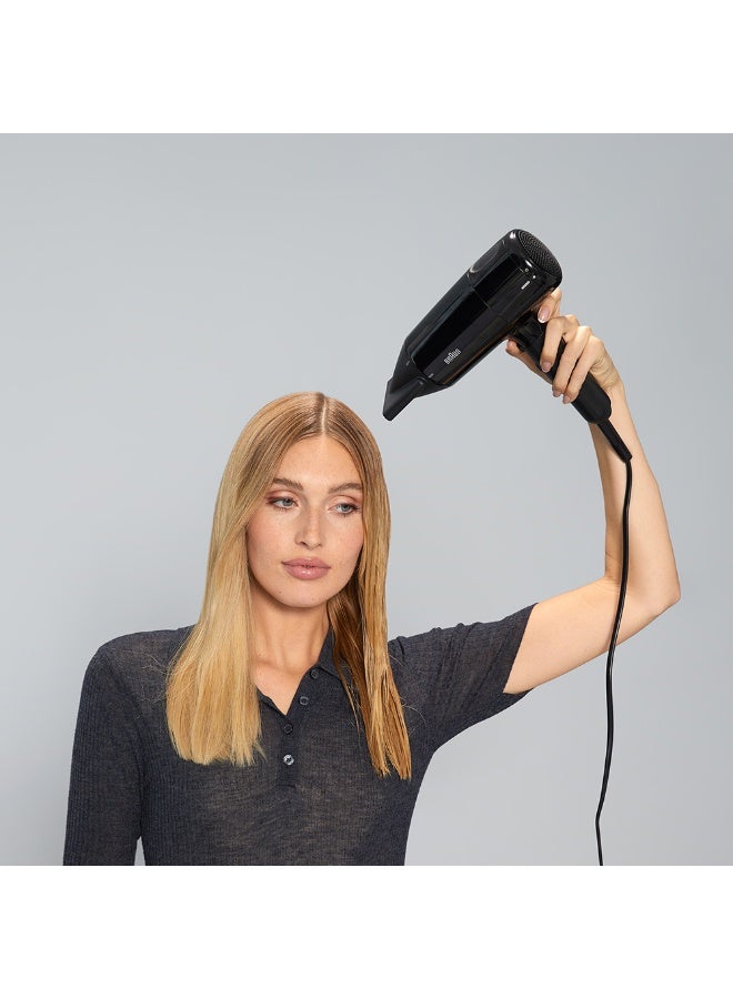 Hair Dryer, 2200W Ionic Hair Dryer, Drying Nozzle, Curl Diffuser, Fast Drying, 3 Heat Modes, Cool Shot, Lightweight, Anti-Frizz Shine -  BRHD225SDE Ion Black - image 4